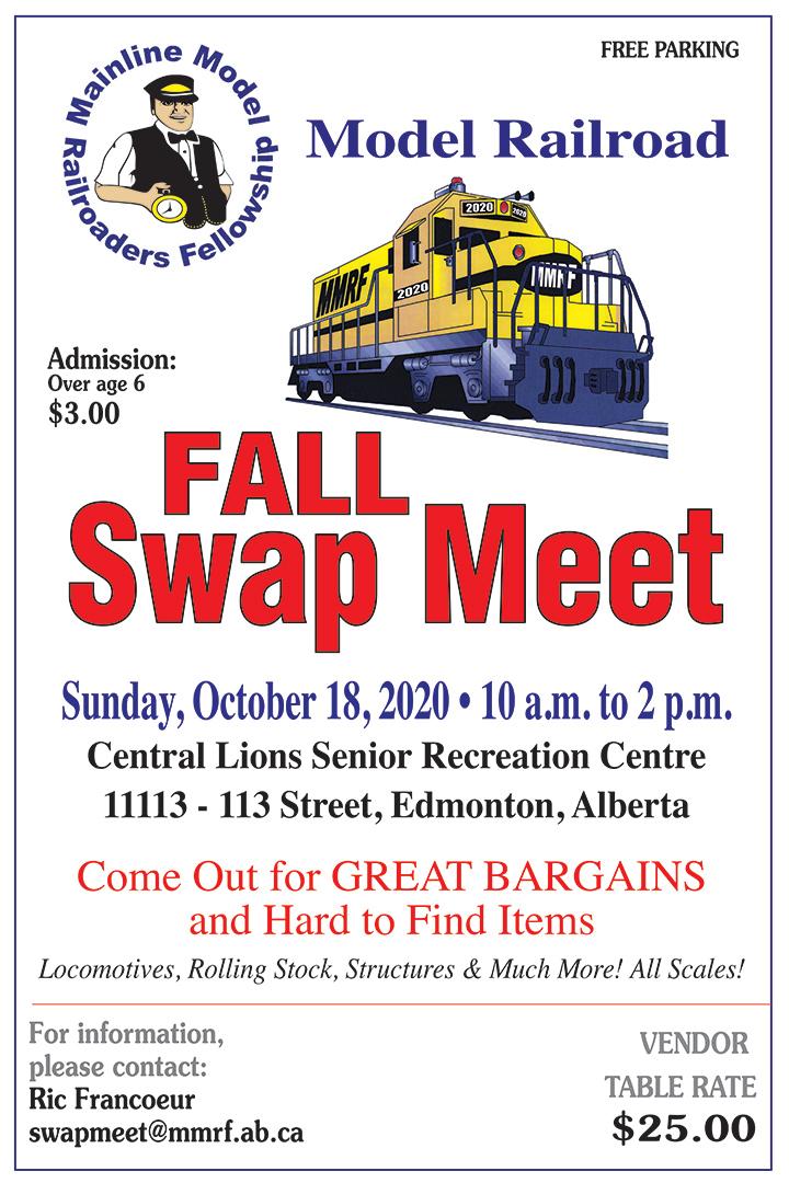 MMRF Fall Swap Meet 2020 Mainline Model Railroaders Fellowship